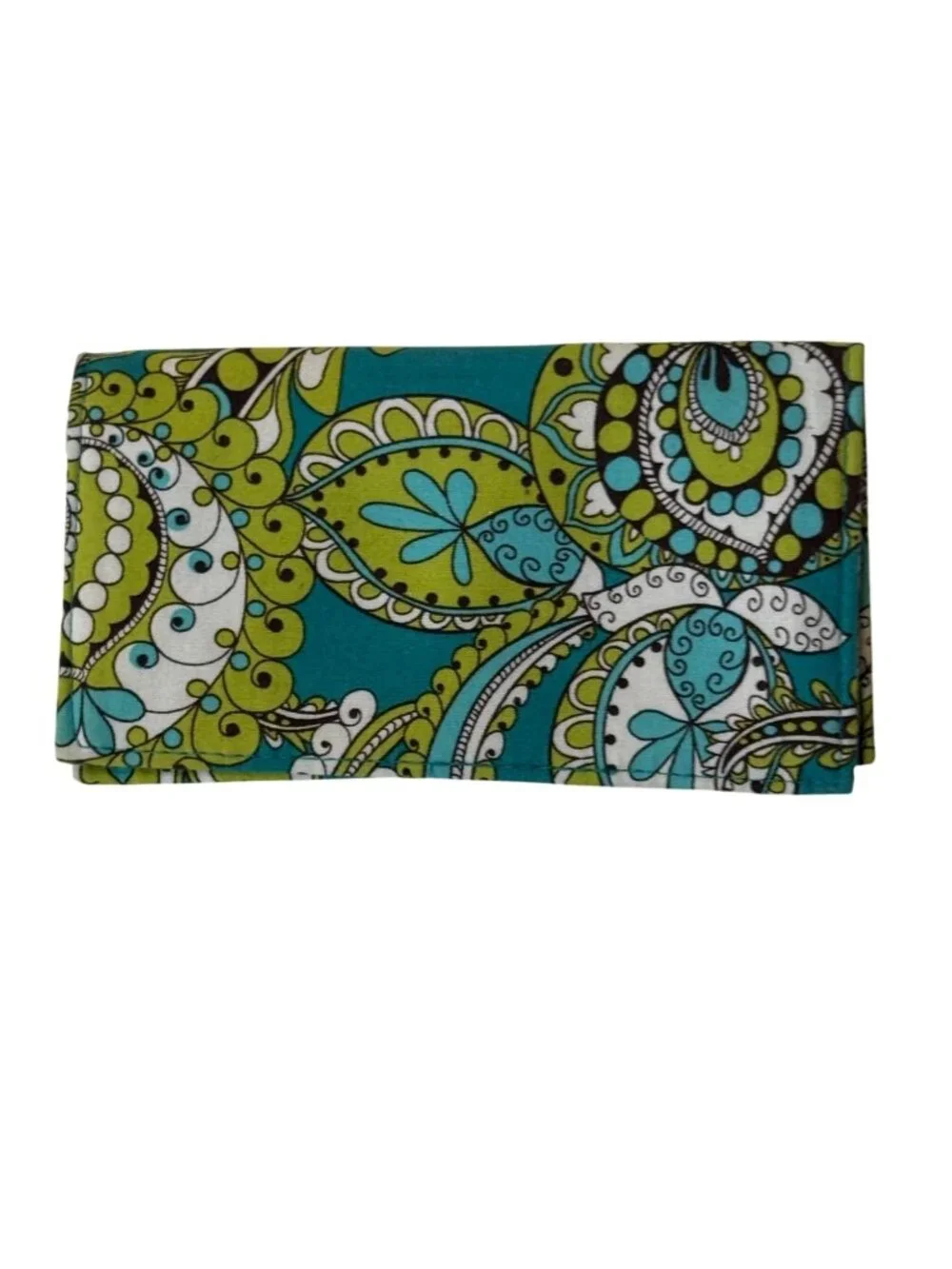 Vera Bradley Limes Up Checkbook Cover Quilted Wallet Retired Print Cotton - Picture 2 of 5